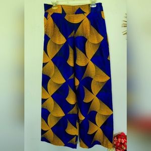 African print palazzo pants
